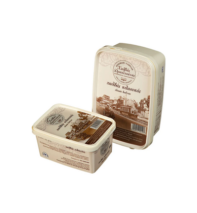 Greek halva from Kosmidi Gavrili, traditional Halva Drapetsonas made from sesame tahini