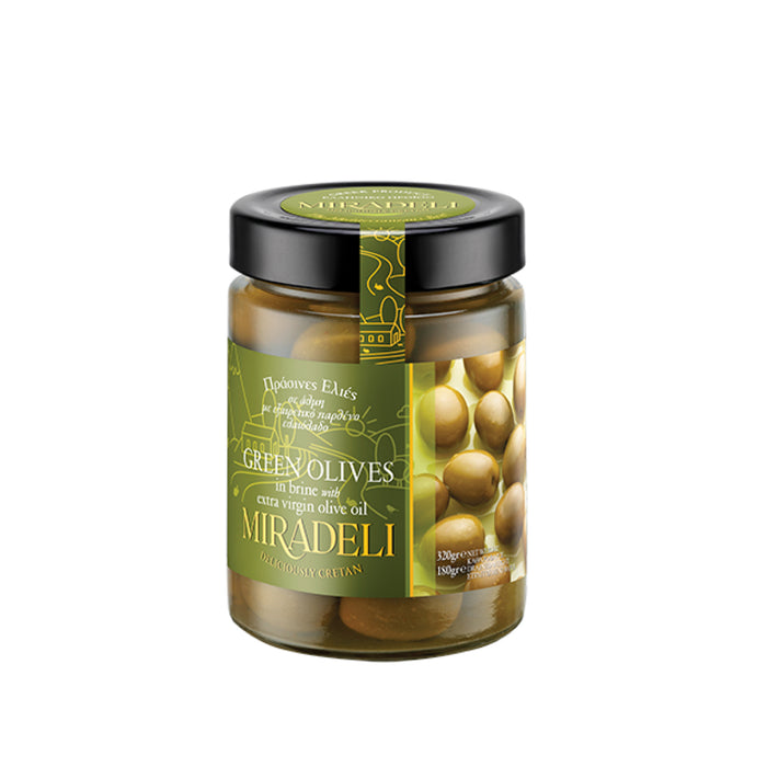 Miradeli Green Olives in Brine 320g