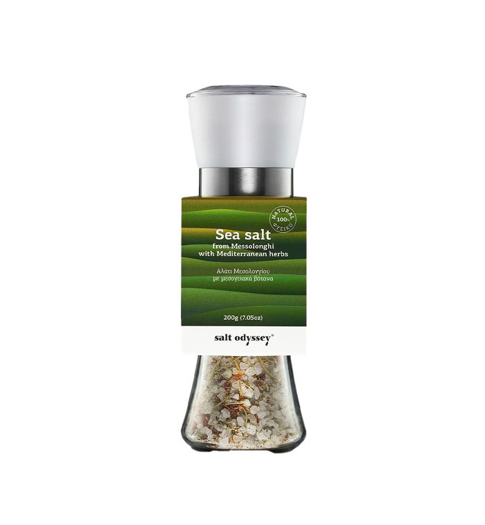 Sea Salt Mill with Mediterranean Herbs 160g