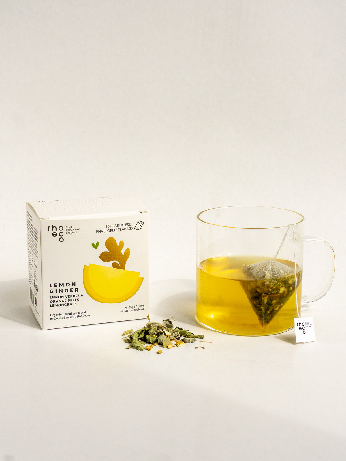 Lemon Ginger Herbal Tea Blend 25g (10 Teabags)